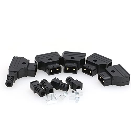 DRRI 5 piezas DTAP, D-Tap Plug macho DIY para DSLR Rig Power Cable V-Mount Anton Battery