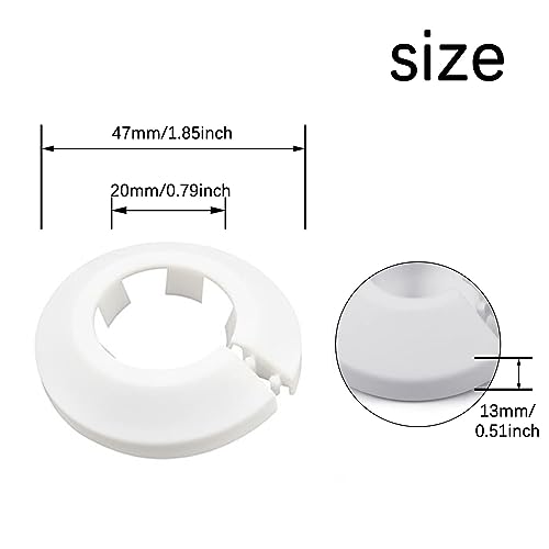 20 coperture per tubi per radiatori, rosette di