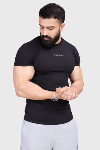 Image of Men's Crew Neck Slim Fit Gym Sports T-Shirt