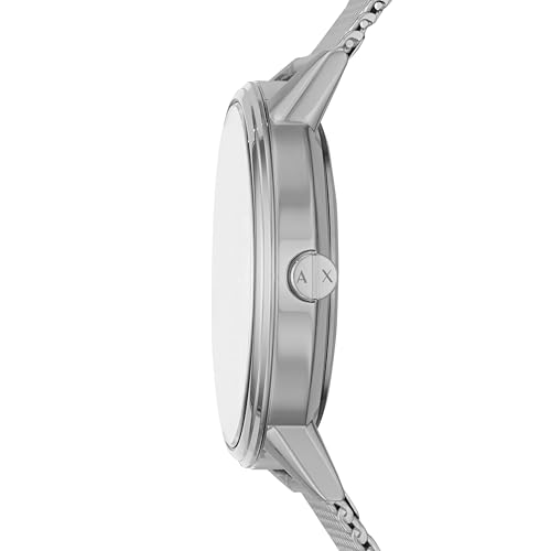 A|X Armani Exchange Men's Watch with Three-Hand Analog Display and Stainless Steel or Leather Band, Watch for Men
