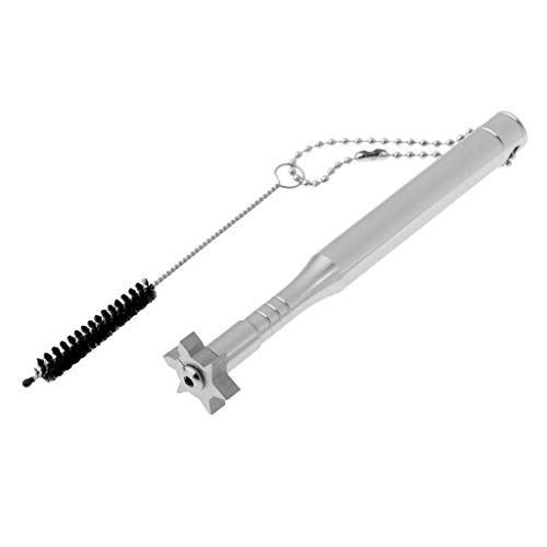 ゴルフクラブグルーブシャープナー&ブラシアイアンウェッジリグルービングクリーニングツールシルバー