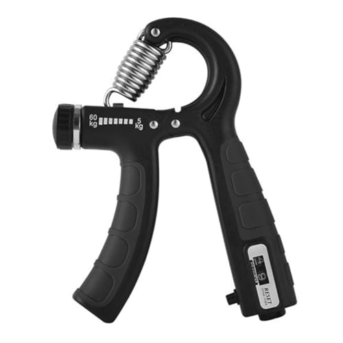 BAOKAGD Grip Strength Trainer, Hand Grip Exerciser Strengthener with Adjustable Resistance 11-132 Lbs (5-60kg), Forearm Strengthener, Hand Exerciser for Muscle Building and Injury Recover (Black)