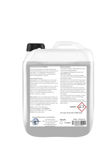 Cleanerist Ontkalker concentraat voor koffieautomaten en koffiezetapparaten, geschikt voor alle bekende merken, kalkoplosser extra grondig, 2 x 5 liter - Afbeelding 3