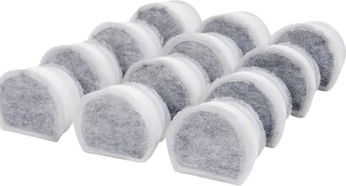 Image of PetSafe Drinkwell Pet Fountain Replacement Carbon Filters, 12 Filters | Certified Fit for Drinkwell Fountains, 50% More Carbon Than Generic Brands, 2-4 Weeks Filtration per Filter