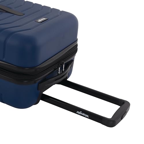 Image of Wrangler Trunk Spinner Suitcase Set, Poseidon Blue, 2 Luggage & 2 Packing Cubes