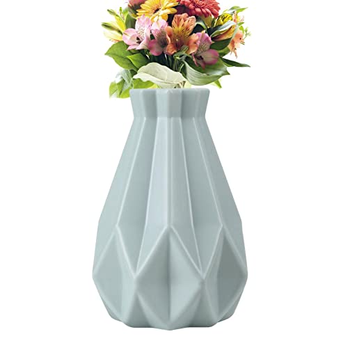 Jarrón pequeño de flores, moderno jarrón de mesa, flores, plantas, decoración de mesa, jarrón decorativo para el día de la madre, jarrón de mesa, jarrón decorativo hecho a mano, jarrón geométrico de