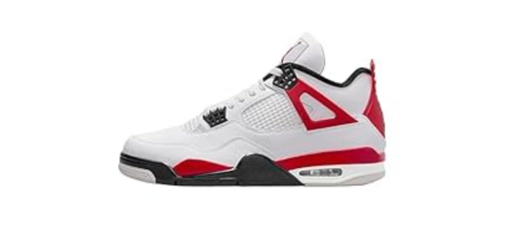 Amazon | Nike メンズ Air Jordan 4 レトロスニーカー, ピュアホワイト