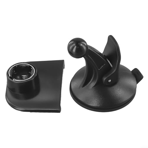 Vasiumic Soporte de ventosa GPS para TomTom XL, XLS, XLT, V2/V3, 2ª y 3ª edición, cabezal giratorio de 360°, fuerte adherencia al parabrisas, plástico negro