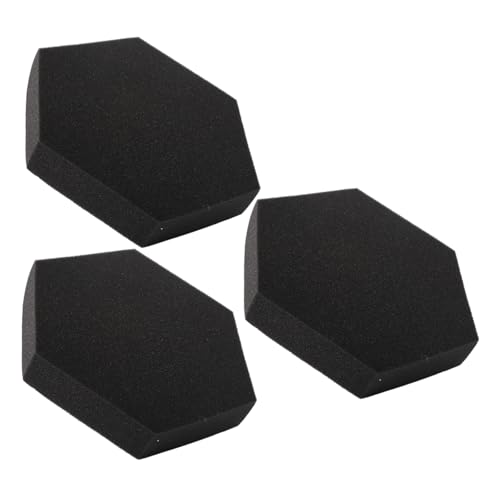 3 piezas de paneles acústicos hexagonales aislantes acústicos ignífugos para estudio u oficina miniatura 1