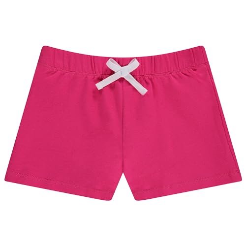 Image of BTween 4 Pack Girls Shorts, Cotton French Terry Shorts for Girls, Kids Summer Clothing