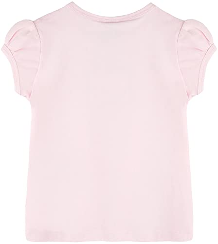 Image of Lilax Girls Short Puff Sleeve Cotton T-Shirt, Toddler & Little Girls Top | 95% Cotton Puff Sleeve Tee; Crewneck, Short Sleeve; Toddler & Girls Sizes 2T-12; for School, Play & Everyday; Machine Wash