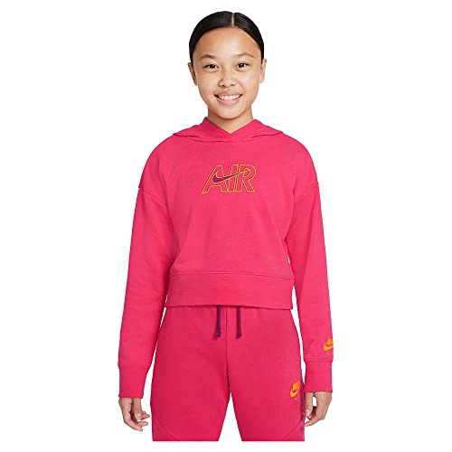 Nike G NSW Air Ft Crop Hoodie avec coupe courte tendance en coton doux
