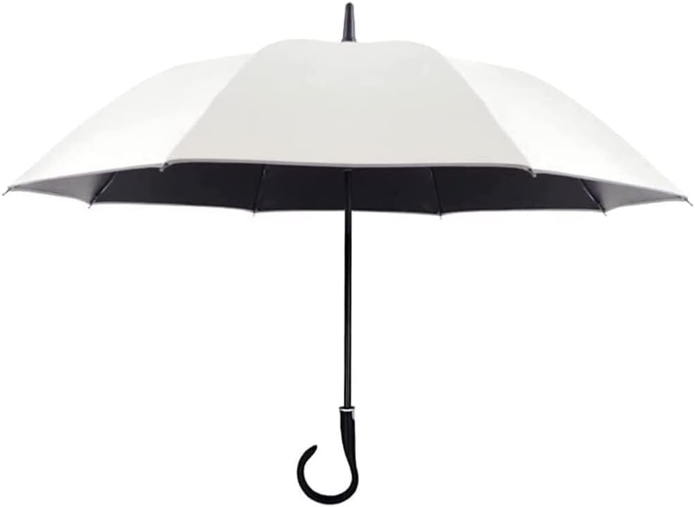 Portable Umbrella for Travel Windproof Golf Umbrella Automatic Open Stick Umbrella with Reflective Strip Hook Handle Cane Umbrella Umbrella Outdoor(Purple)