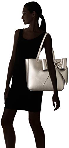 Karl Lagerfeld Paris Canelle Large Bow Tote, Pewter