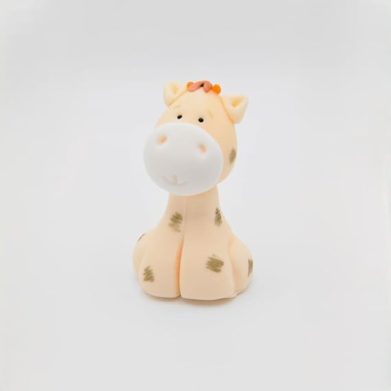 Edible Giraffe Cake Topper - 3D Sugar Fondant Icing Figure - Kids Birthday Decorations - Handmade Present - Cake Decorations