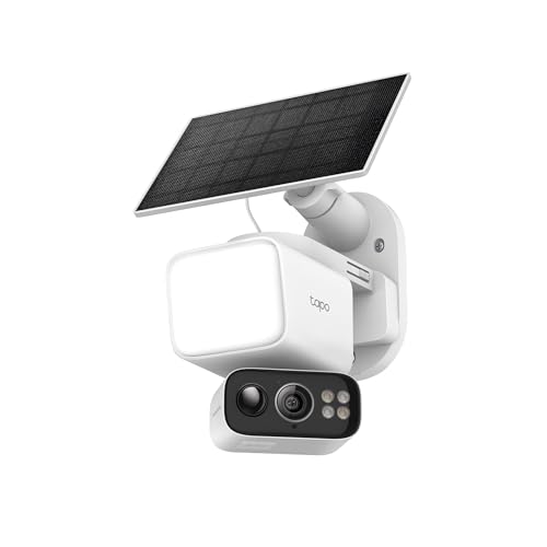Tapo TP-Link 2K QHD Floodlight Camera for Outdoor Security, Wired, 2800 Lumens, 270°...