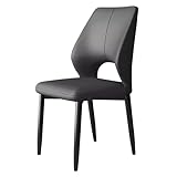 Elegantes sillas de comedor tapizadas, sillas laterales sin brazos de piel sintética con patas de metal, sillas decorativas versátiles para comedor, sala de estar, dormitorio, asiento de restaurante