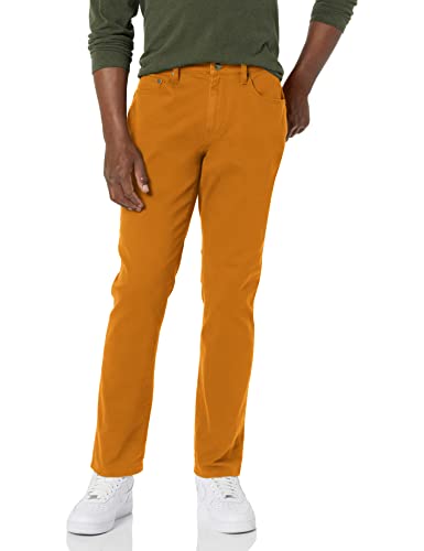 Amazon Essentials Men's Athletic-Fit 5-Pocket Stretch Twill Pant Pants, -Gold, 40W x 29L