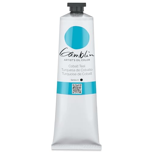 5.07 oz. Artists' Grade Oil Color: Cobalt Teal