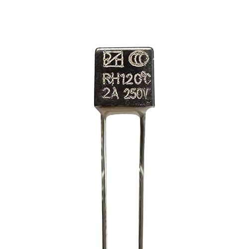 10PCS Temperature Cutoff Fuse Control Thermal Fuse 250V 2A 120°C for LED Light Overheat Protection, Non-Resettable Safety Fuse