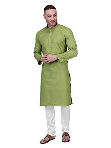Image of Rajubhai Hargovindas Men's Premium Cotton Solid Kurta