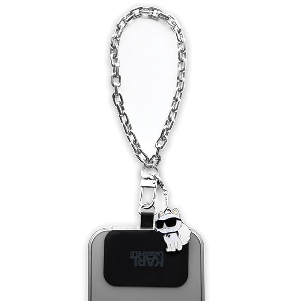 KARL LAGERFELD KLUCHCSKPK Universal correa de mano Choupette Plata