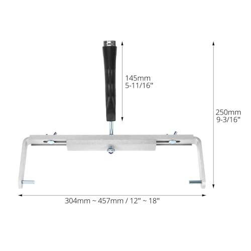 Rodillo de pintura con marco de aluminio ajustable de 12 a 18 pulgadas 7
