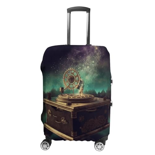 Travel Luggage Cover Protectors Elastic Anti-scratch Suitcase Cover Washable Luggage Sleeve Dream Music Box Suitcase Cover Protector Fit 18-32 Inch Suitcases Travel Accessories M