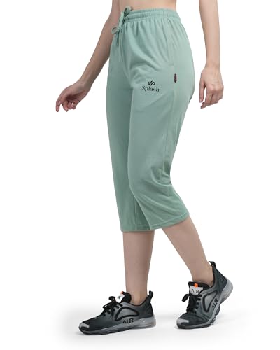 Splash Women's Cotton Rich 3/4th Capri Pants