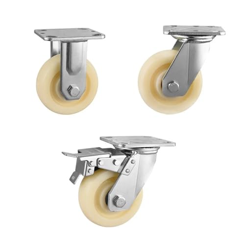 Roue en nylon 8 pouces robuste de 20,3 cm pour matériel de manutention durable - 5