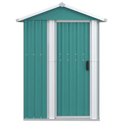 ZEYUAN Capanno da Giardino Verde 126x97,5x177 cm Acciaio Zincato,Capannone da Giardino,Casetta da Giardino,Casetta Attrezzi Giardino(SPU:316233)
