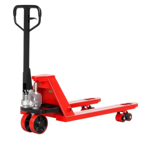Martinetto per pallet resistente, camion idraulico manuale da 2000 kg con sistema a doppio rilascio, forche grandi per carico in magazzino e movimentazione industriale, design ergonomico