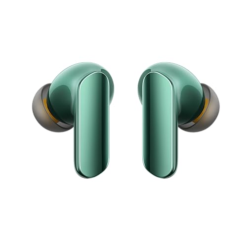 Image of realme Buds Air 7 Pro with Ai Live Translation, 11mm+6mm Dual-dac Driver, 48 Hrs Playtime, 53 dB ANC, LHDC, 45Ms Low Latency, 360 Spatial Audio, IP55 Dust & Water Resistant, BT 5.4 - (Green)