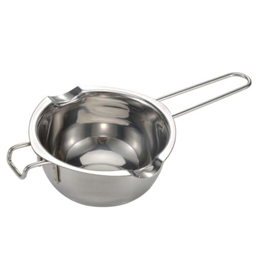 ABOOFAN 304 Stainless Steel Melting Bowl Chocolate Pot Butter Melting Holder Easy to Use Compact Design