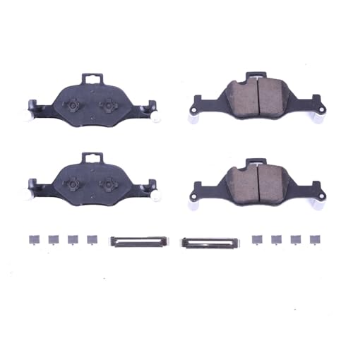 Image of PowerStop Front Brake Pads for BMW 330i 2025 |330i xDrive 2025 |430i 2025 |430i Gran Coupe 2022 |430i xDrive 2025 |BMW 530e 2018-23 - Z17 Ceramic Brake Pads with Installation Hardware, 17-2060