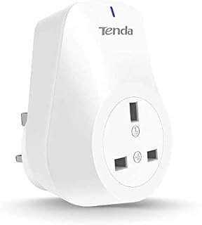 Tenda SP6 Smart Plug,Alexa Plug 13A WiFi Plug Works with Alexa & Google Home,APP Remote Control,Schedule & Timer Function,Wireless Smart Socket No Hub Required,2.4GHz Only(1 Pack)