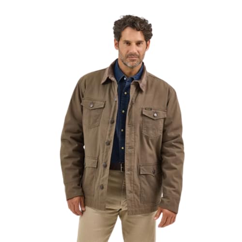 Wrangler Men's Western Lined Morel Barn Coat