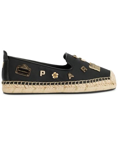 Image of Karl Lagerfeld Women's Michaela Slip on Espadrille Sandal with Pins