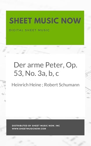 Der arme Peter, Op. 53, No. 3a, b, c (English Edition)