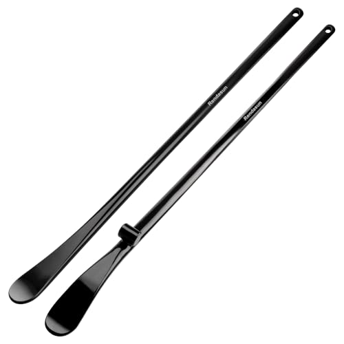 Image of 2 PCS Tire Bar Iron, 38In Tire Spoons, Tire Mount and Demount Iron, Black