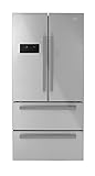  Beko GNE60521X Independiente 549L A+ Acero inoxidable nevera puerta lado a lado - Frigorífico side-by-side (Independiente, Acero inoxidable, Puerta francesa, LED, Tocar, LCD)