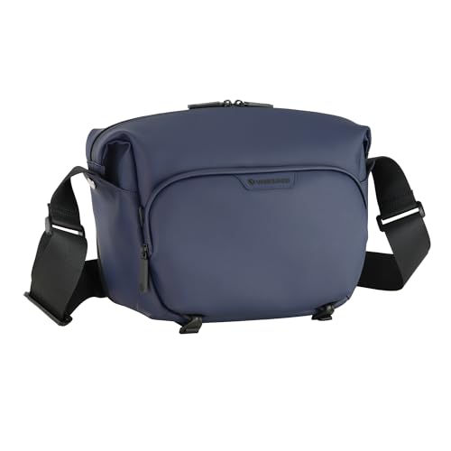 Image of Vanguard VEO Lite S7L Camera & Everyday Shoulder Bag (Navy) - Fits Mirrorless Camera + Multiple Lenses, Tablet Storage, Removable Dividers, Easy-Clean Water-Resistant Design