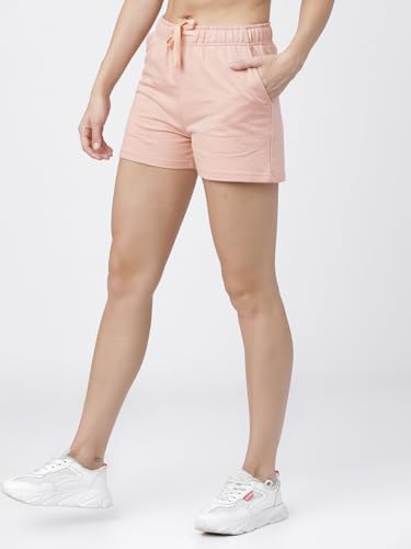 Image of Tokyo Talkies Women's Regular Fit Sports Shorts | Stretchable Shorts