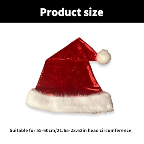 Sombreros de Navidad de Papá Noel y bufanda Velvets tacto suave 4