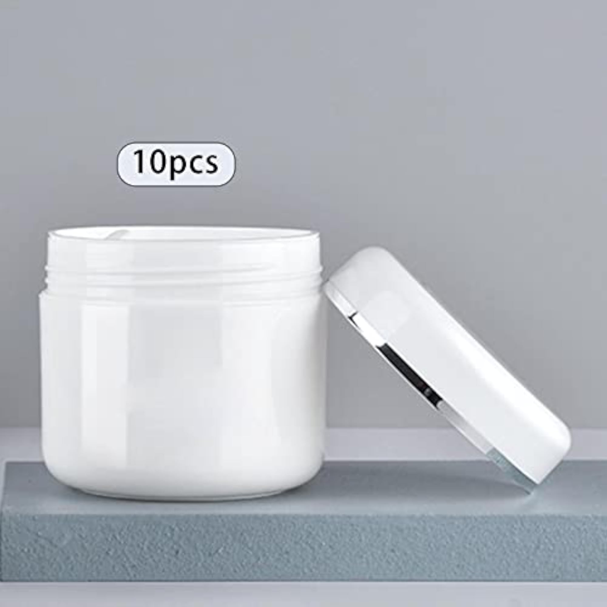 Set Of 10 Refillable Jars Empty Cosmetic Containers 200G