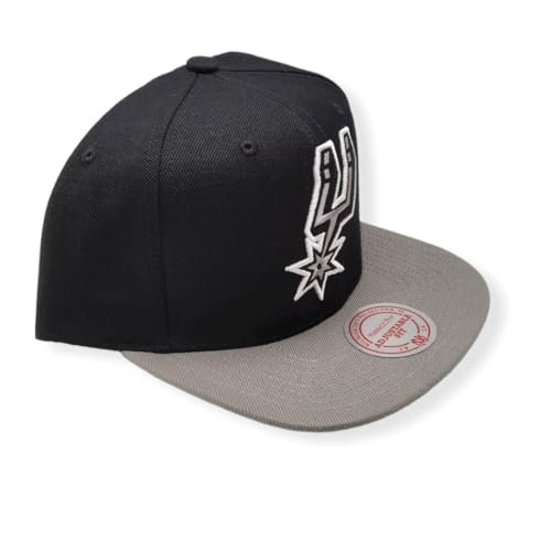 Mitchell & Ness San Antonio Spurs Blackout Snapback miniatura 3