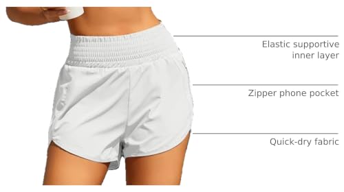Image of BMJL 2.5 inch Athletic Shorts for Women Comfy High Waisted Short with Pocket