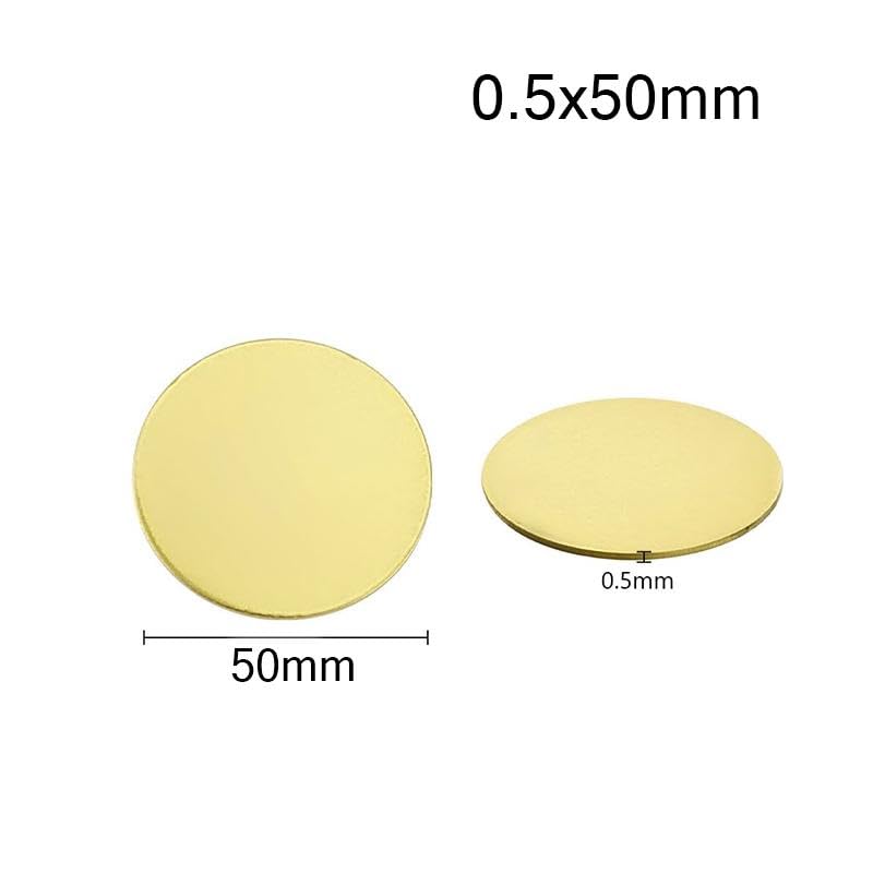Runde Scheibenplatte aus H62-Messing – 50/60/80/100 mm Durchmesser, 0,5/1/2/3 mm Dicke – langlebige Messingdichtung for DIY-Projekte, 1 Stück(3x100mm)