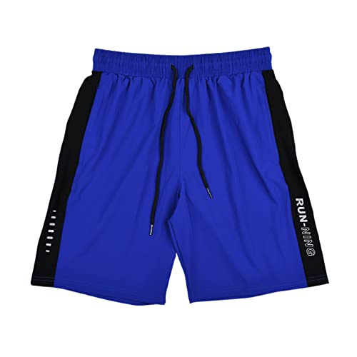 CLALER Short de sport pour homme - Short de sport - Short de course - Short de sport - Short de sport - Poche zippée, Fancy Blue., 36 Cover