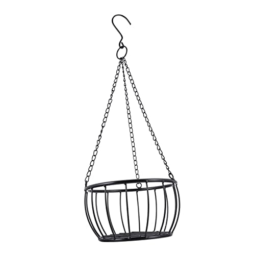 BESPORTBLE Hängender Blumentopf Aus Eisen Stilvolle Pflanzenampel Für Innen Und Außen Installieren Für Balkon Und Garten Mittlere Dekorativ Und Funktional